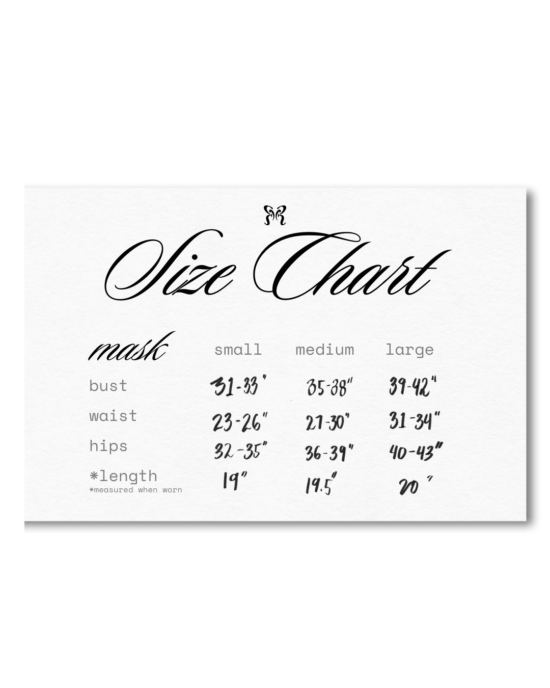 Mask top (Pre-Order)