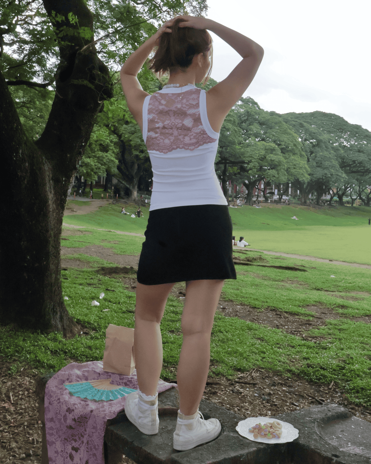 recess top in mauve
